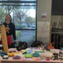 Stand de Céline Résine, création d'objets en résine Epoxy au marché de noël et bourse aux jouets organisé par le Comité des fêtes de Chessy (77) 