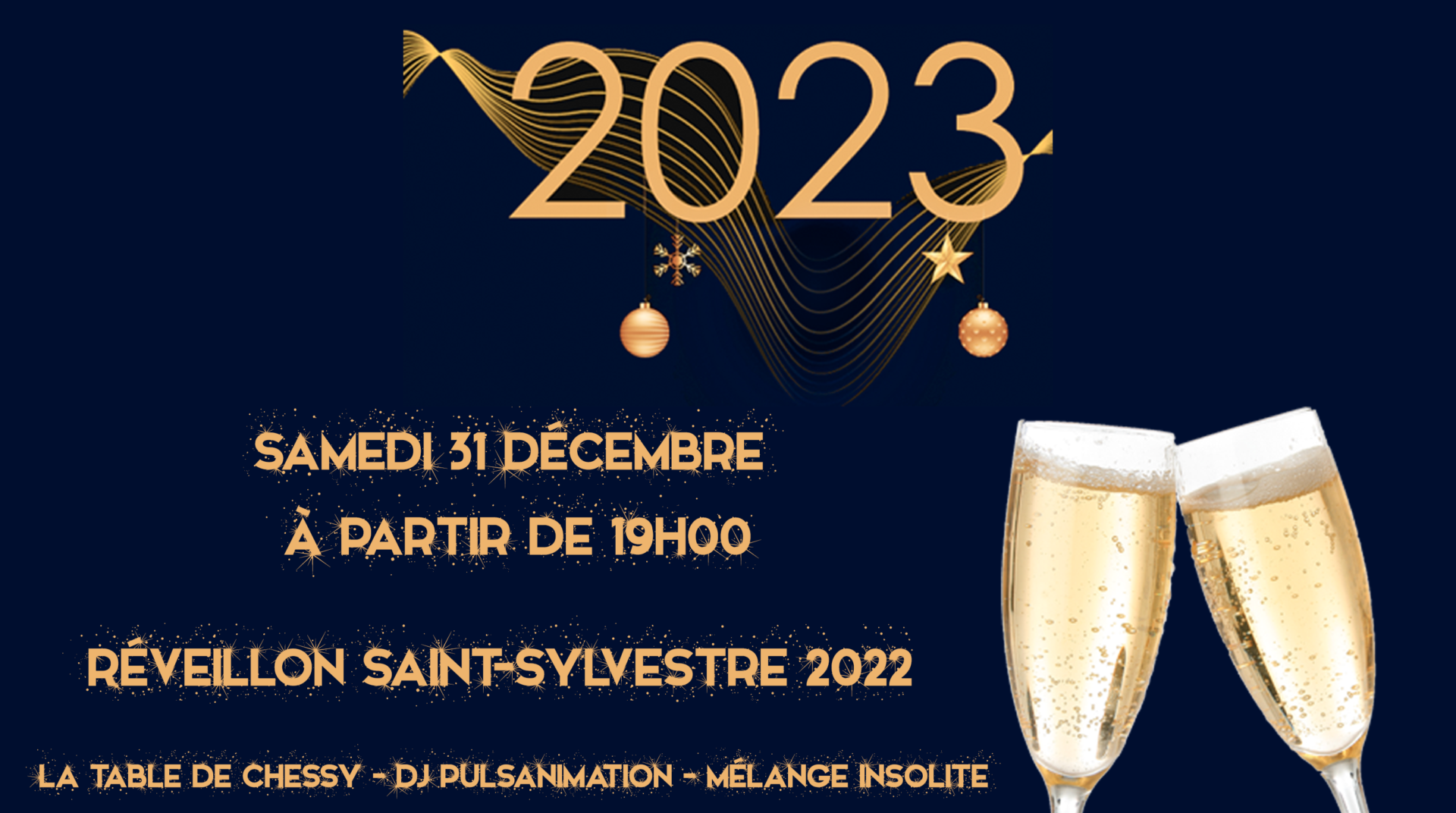 Dernières places pour le réveillon de la Saint-Sylvestre à Chessy