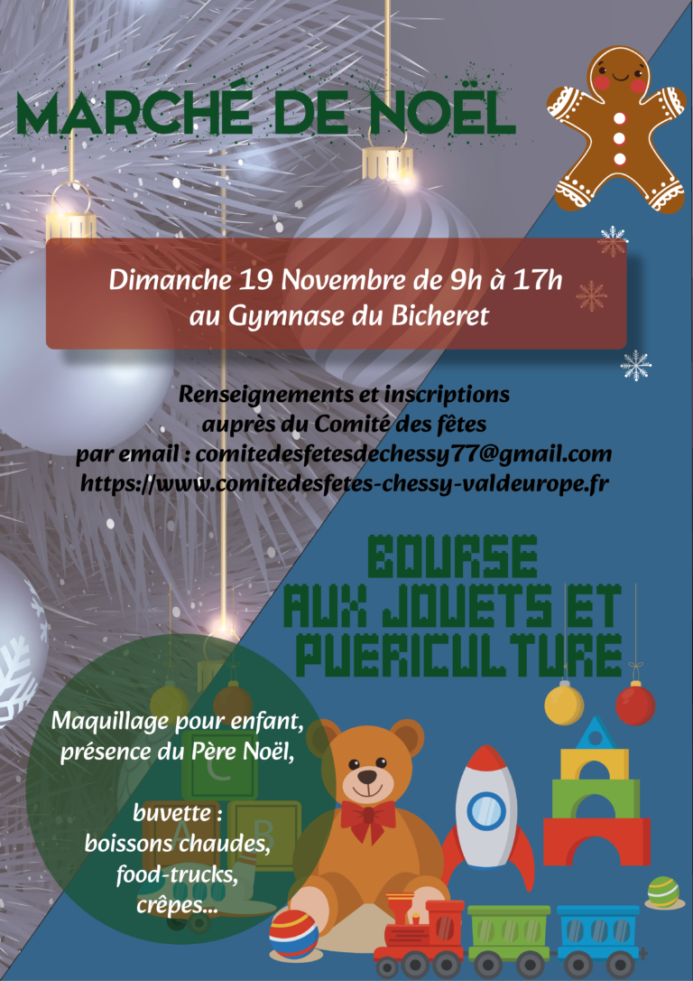 Marché de Noël et bourse aux jouets 2023 à Chessy