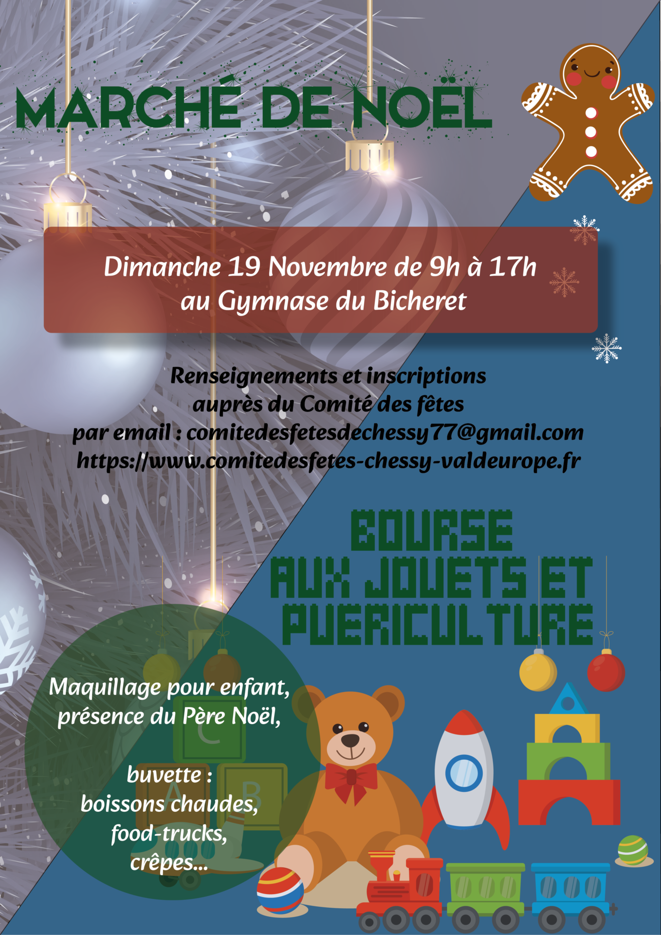 Marché de noël / bourse aux jouets et puériculture 2023