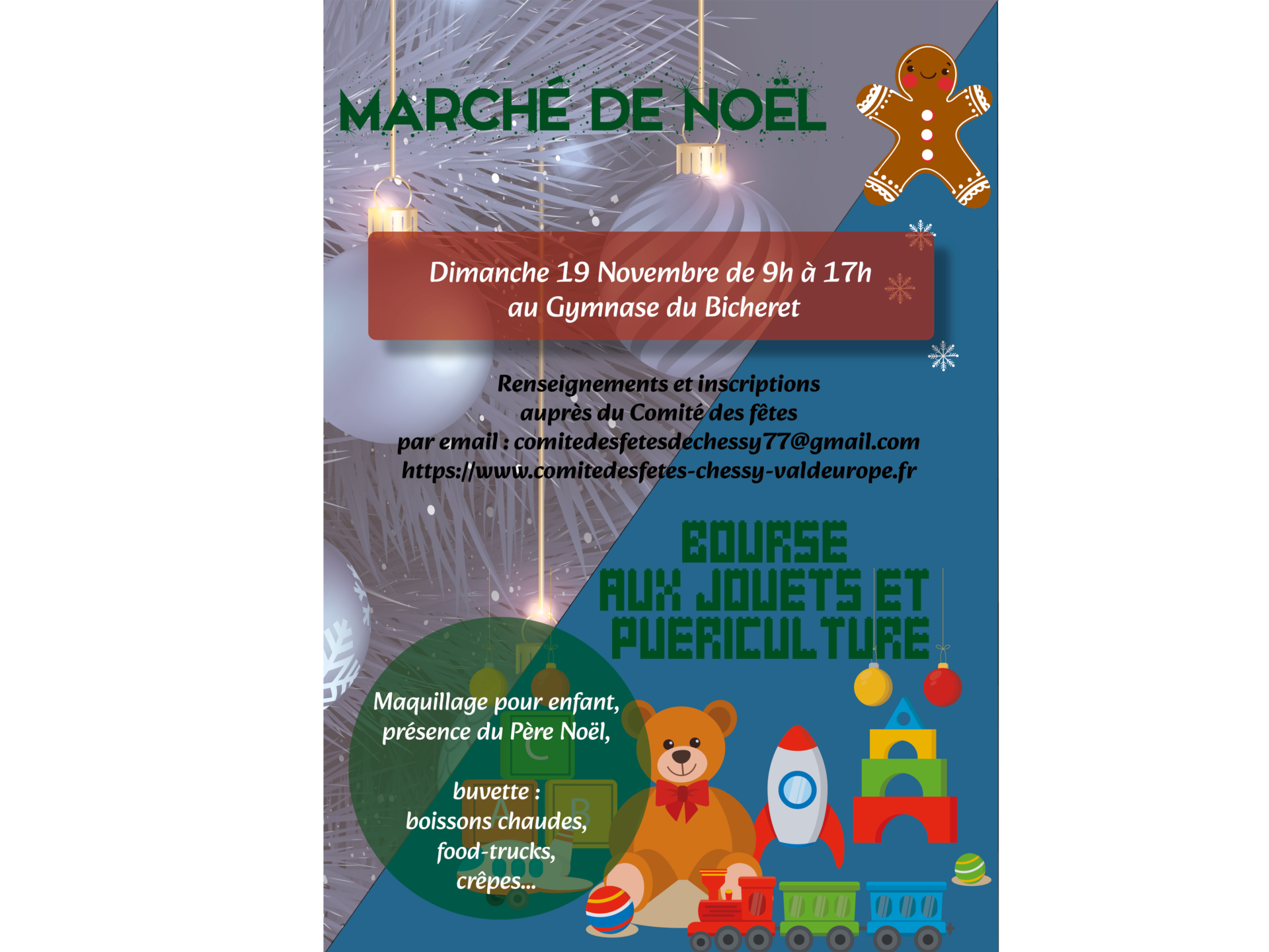 Marché de noël / bourse aux jouets et puériculture 2023