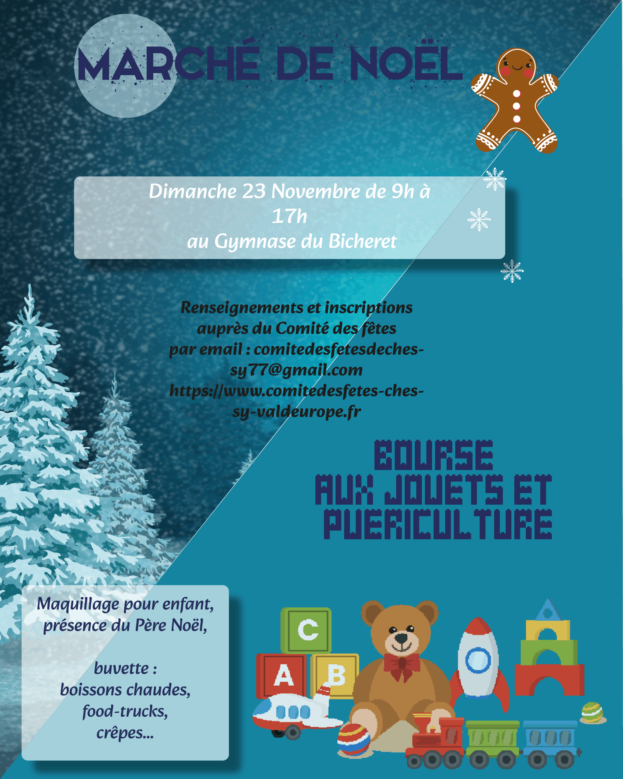 Marché de noël et bourse aux jouets / puériculture 2025