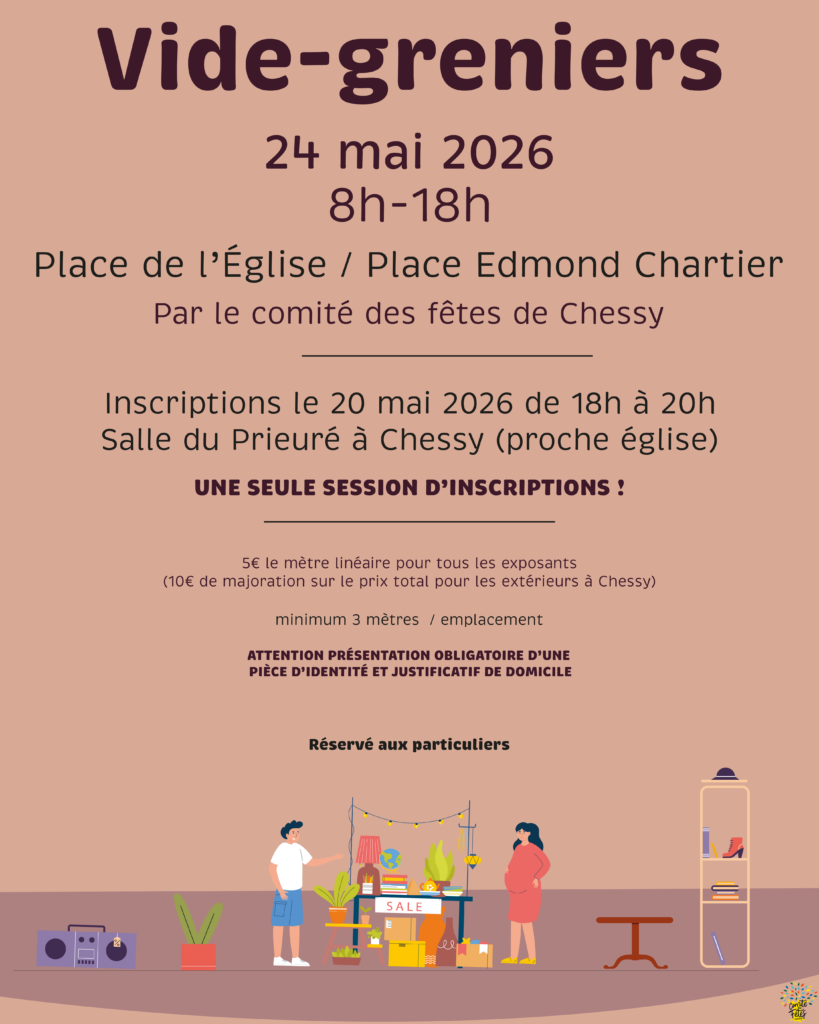 vide-grenier. Chessy 2026
